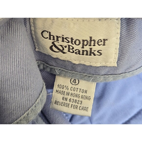 VTG Christopher & Banks Skirt Womens 6 Y2K Blue Modest Maxi Teacher Office Long - Picture 8 of 9